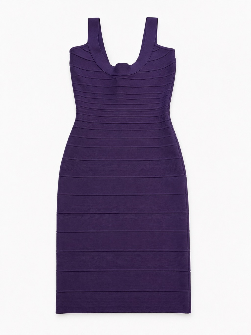 Herve Leger Deep Purple Bandage Mini Dress